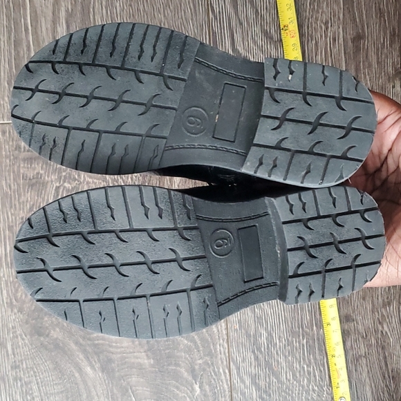 🖤 Toddler Girls Joe Fresh Black Studded Boots Size 9 - Picture 4 of 6